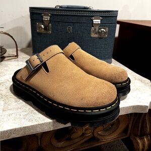 Dr. Martens Zebzag Suede Slingback Mules Size 9 Women’s